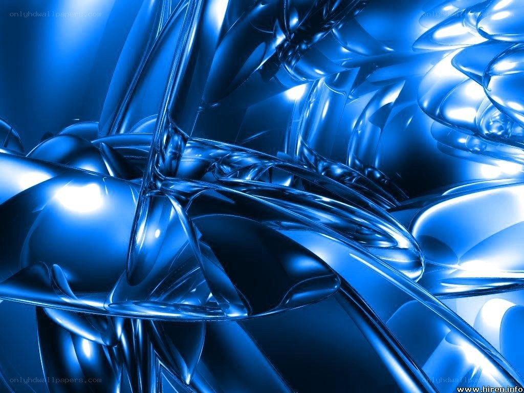 blue abstract liquid shapes