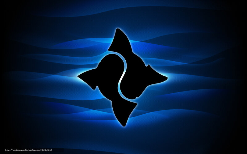 blue abstract logo background