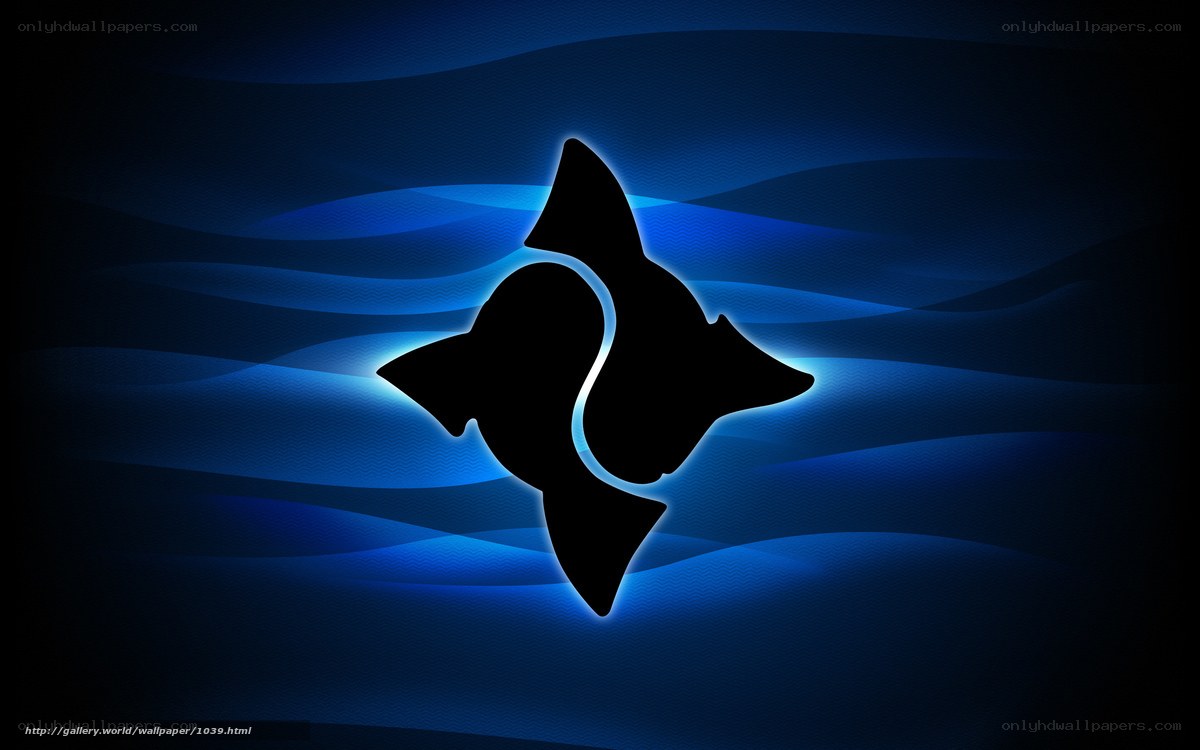 blue abstract logo background