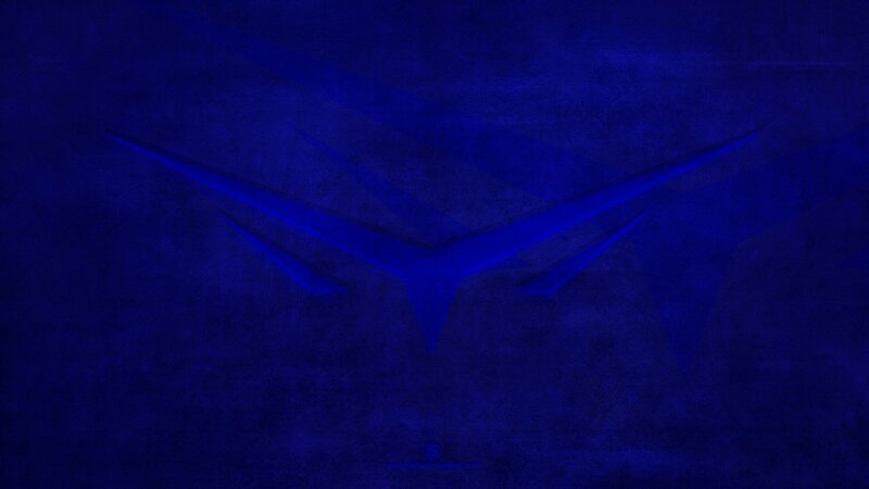 Blue Abstract Logo — Dark