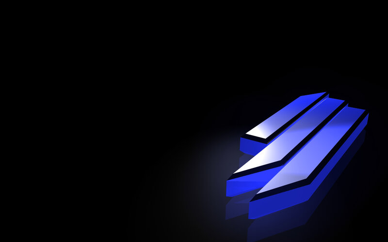 blue abstract logo design