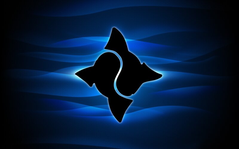blue abstract logo design
