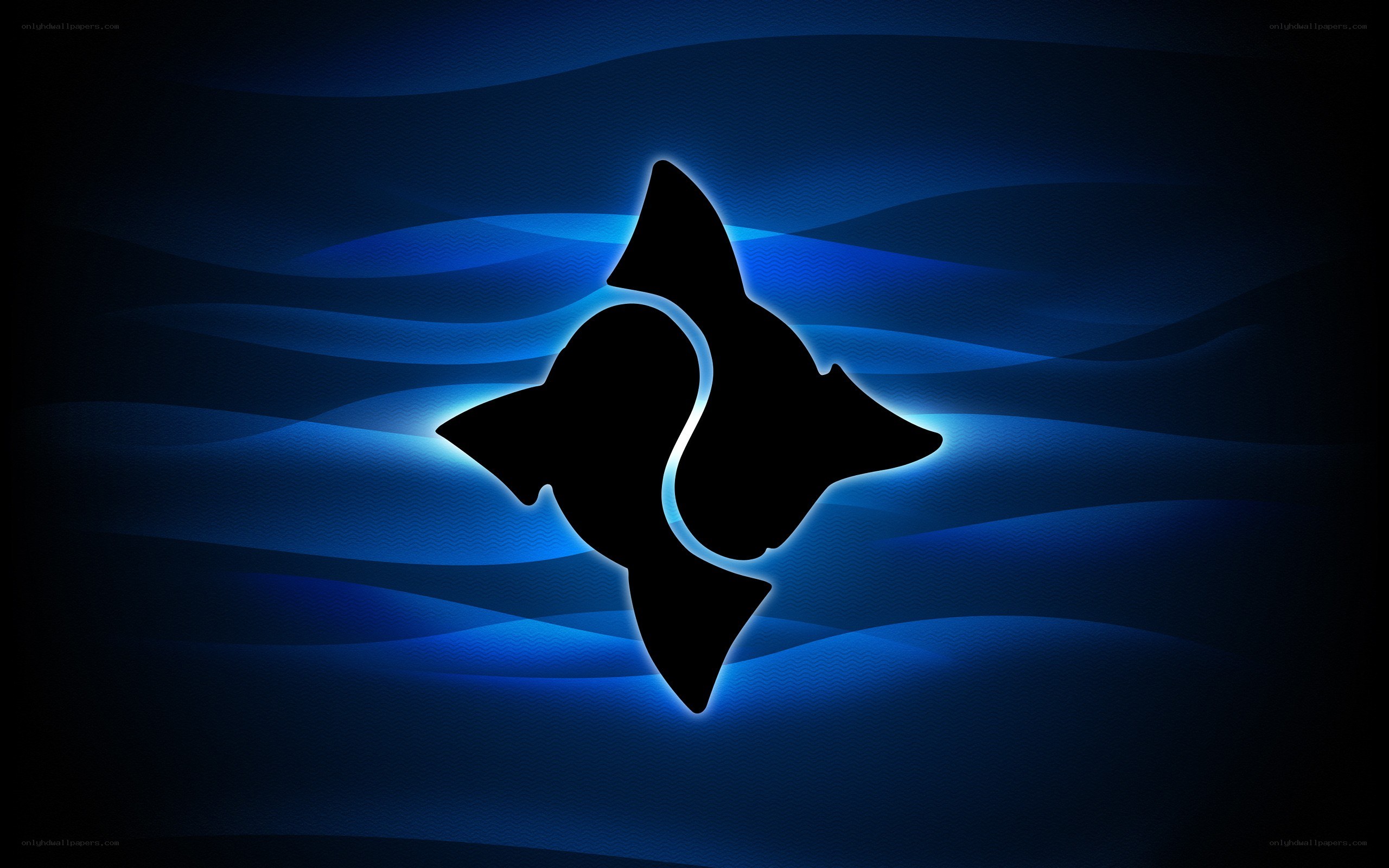 blue abstract logo design