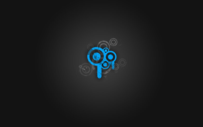 blue abstract logo design