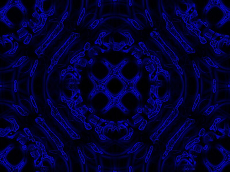 blue abstract mandala pattern