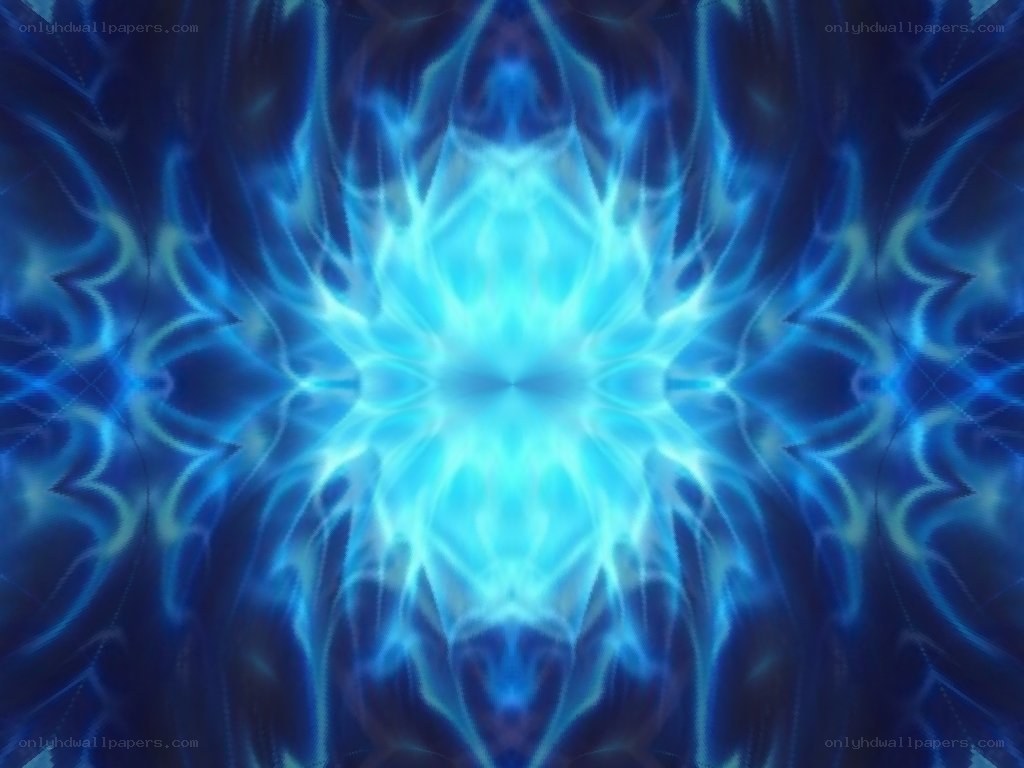 blue abstract mandala