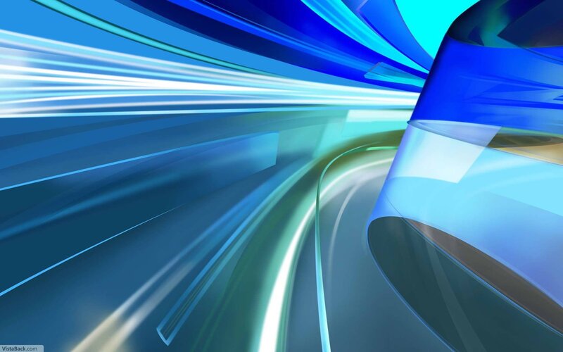 Blue Abstract Motion — Dynamic, Lines, Curves