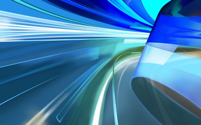 Blue Abstract Motion Lines — Dynamic