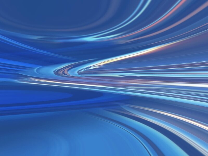 Blue abstract motion lines