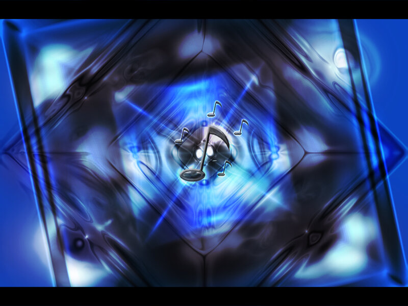 Blue abstract music visual