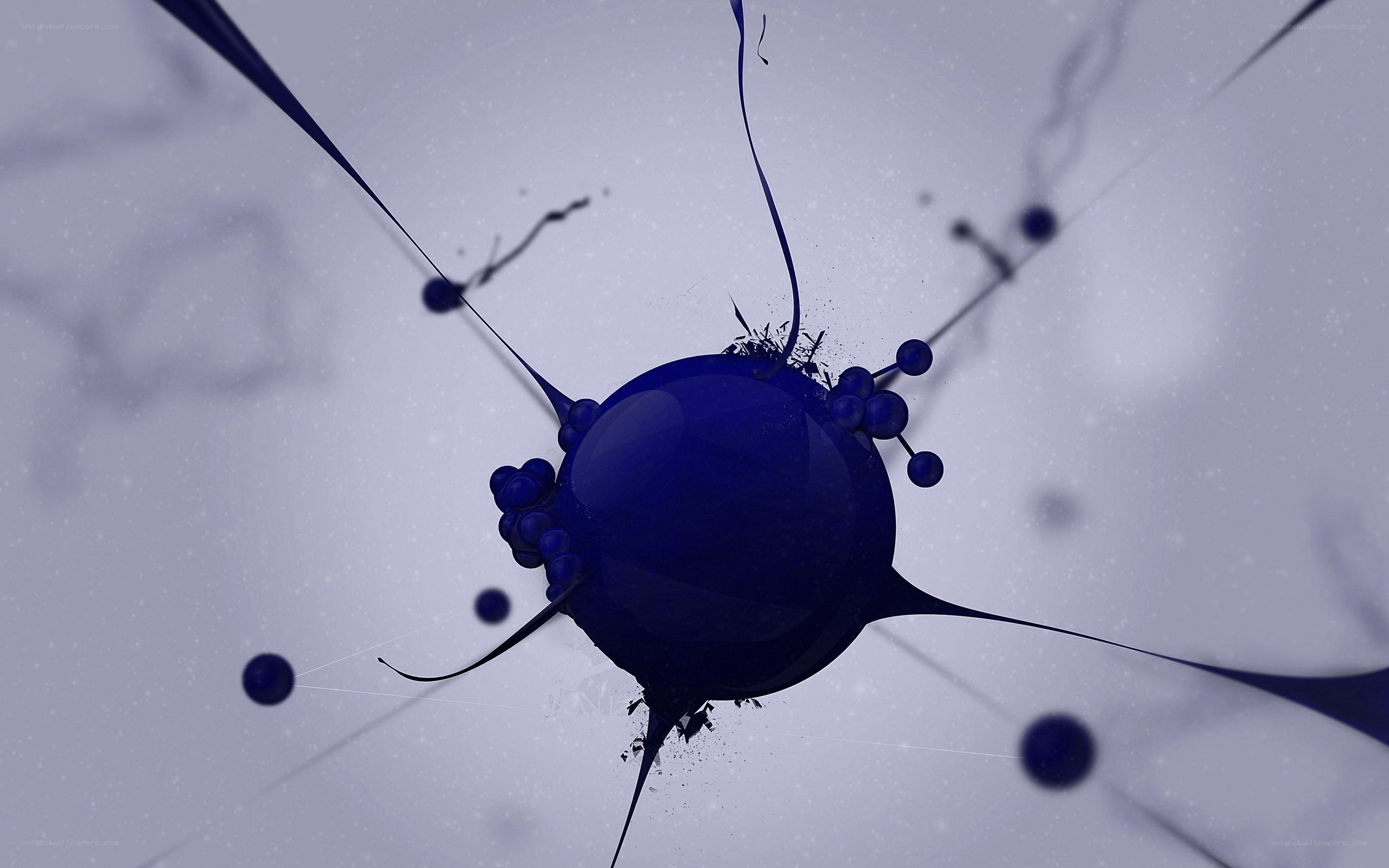 blue abstract neural network