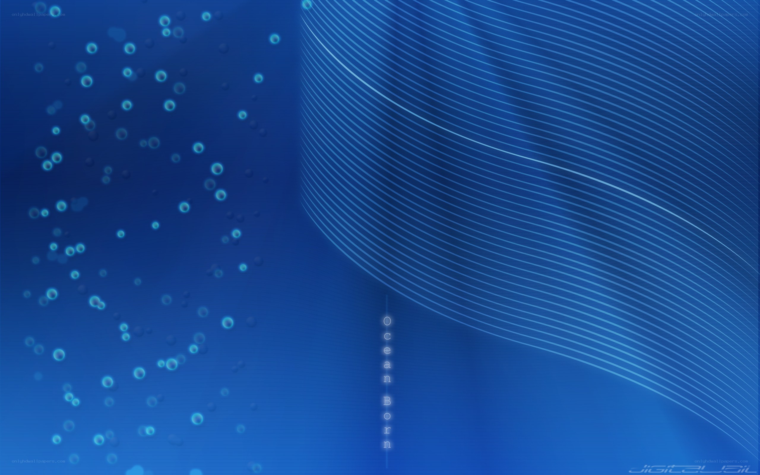 Blue abstract ocean background