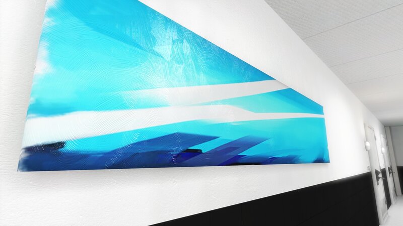 Blue Abstract Painting