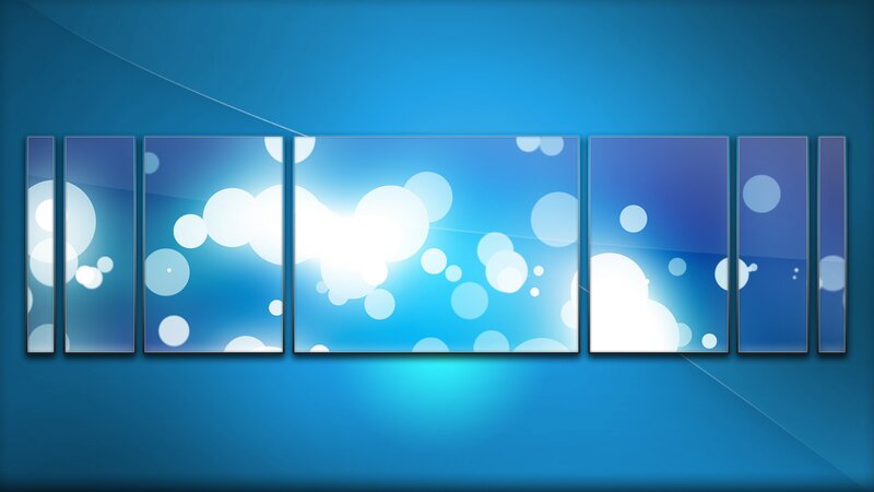 Blue Abstract Panels