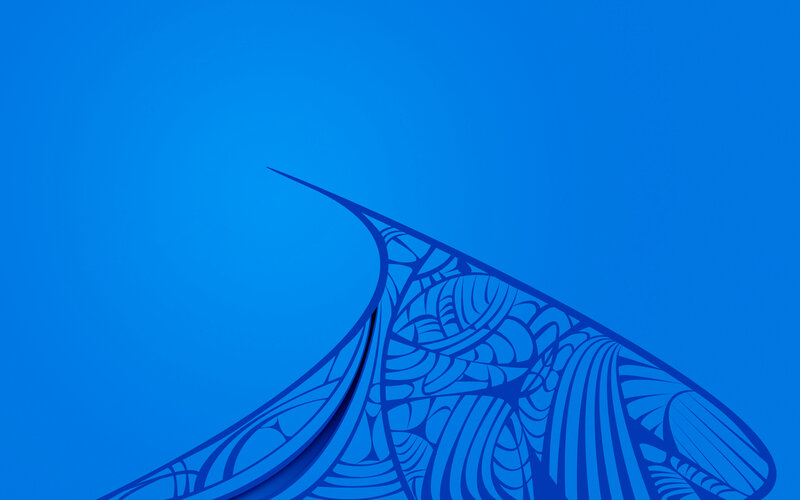 Blue Abstract Pattern — Calm, Curve