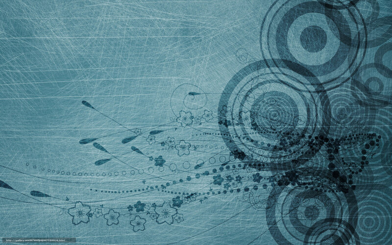 Blue Abstract Pattern — Calm, Digital Art