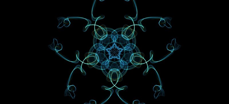 Blue Abstract Pattern — Calm, Smoke