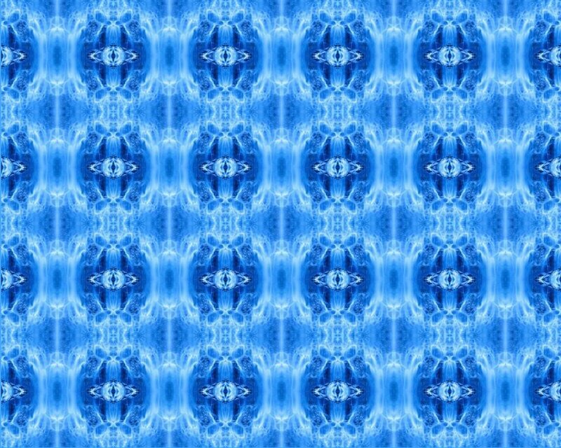Blue Abstract Pattern — Calm, Symmetry