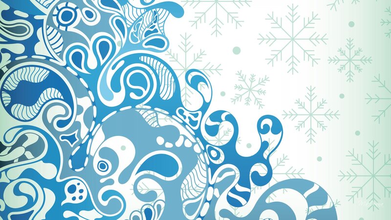 Blue Abstract Pattern — Calm, Winter