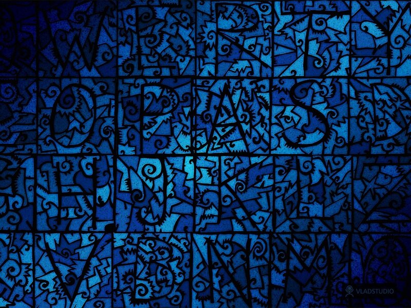 Blue Abstract Pattern — Complex