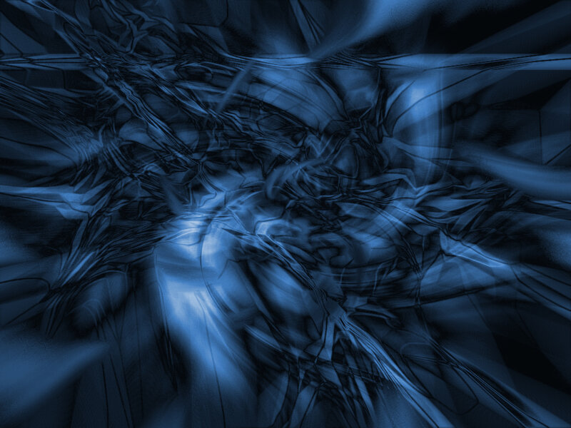 Blue Abstract Pattern — Dark