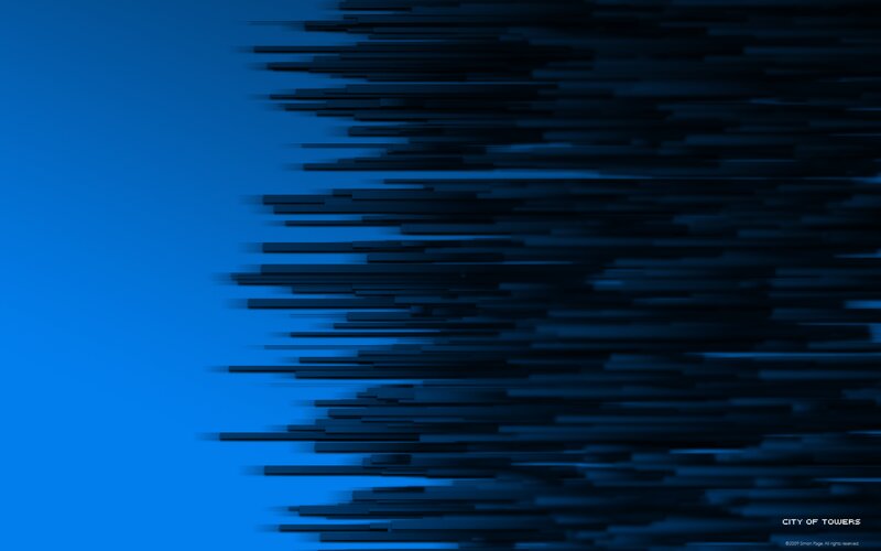 Blue Abstract Pattern — Digital Art