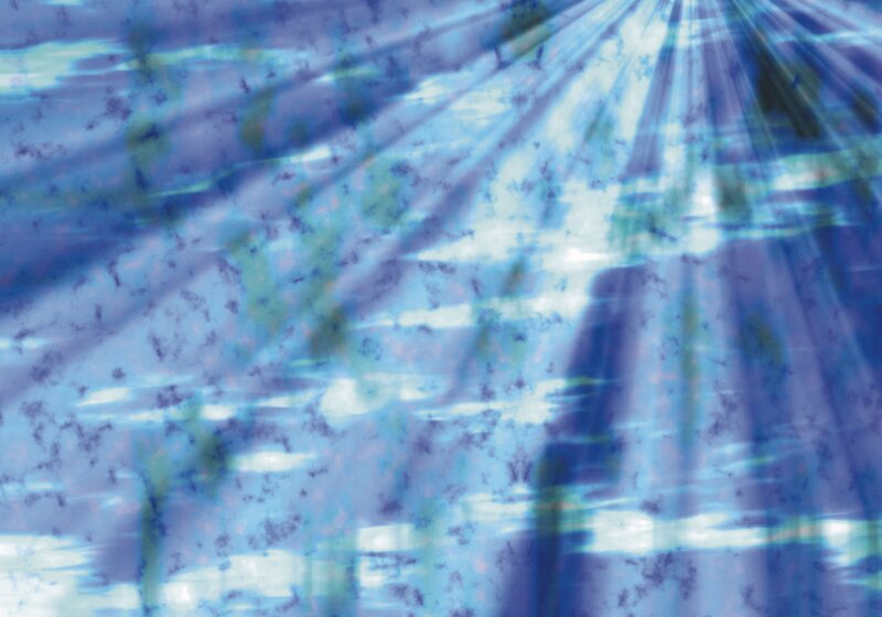 Blue Abstract Pattern — Dramatic, White