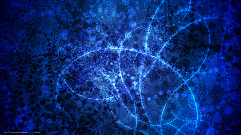 Blue Abstract Pattern — Dynamic, Circles