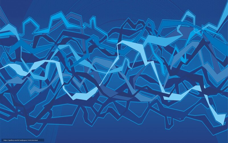 Blue Abstract Pattern — Dynamic, Lines