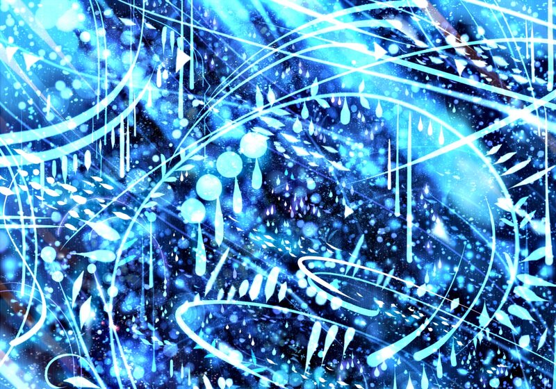 Blue Abstract Pattern — Energetic