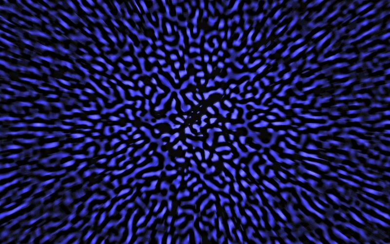 Blue Abstract Pattern — Hypnotic, Black