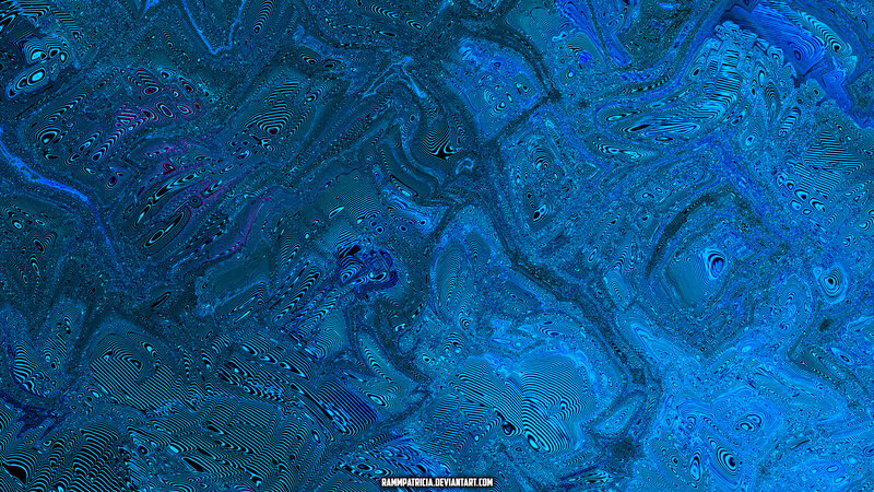 Blue Abstract Pattern — Hypnotic, Lines