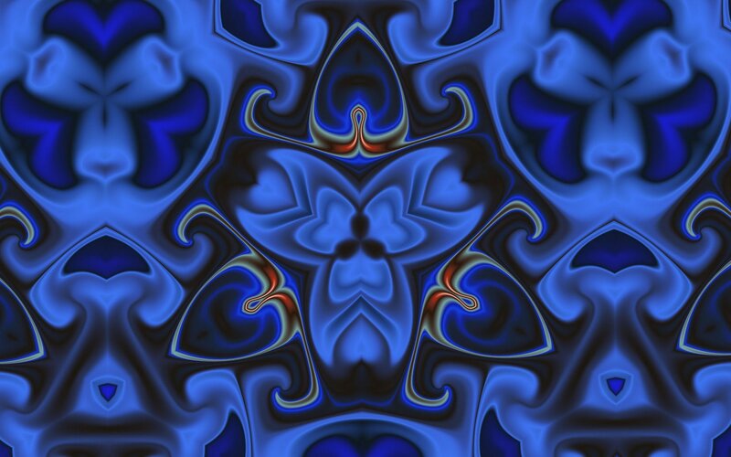 Blue Abstract Pattern — Hypnotic, Swirls