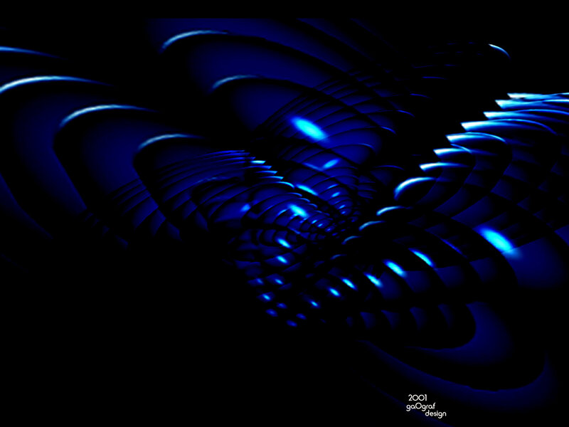 Blue Abstract Pattern — Mysterious, Night