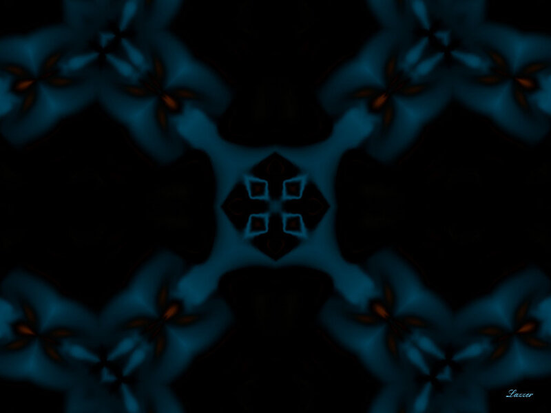 Blue Abstract Pattern — Mysterious