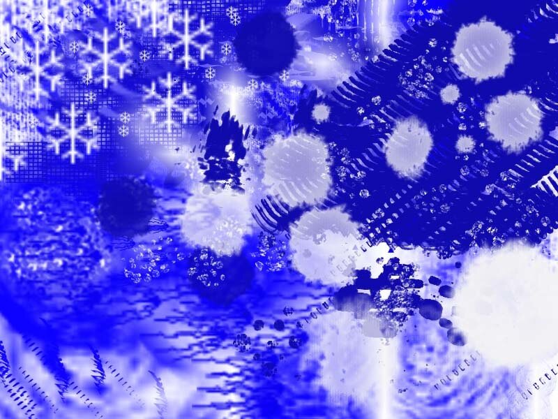 Blue Abstract Pattern — Winter