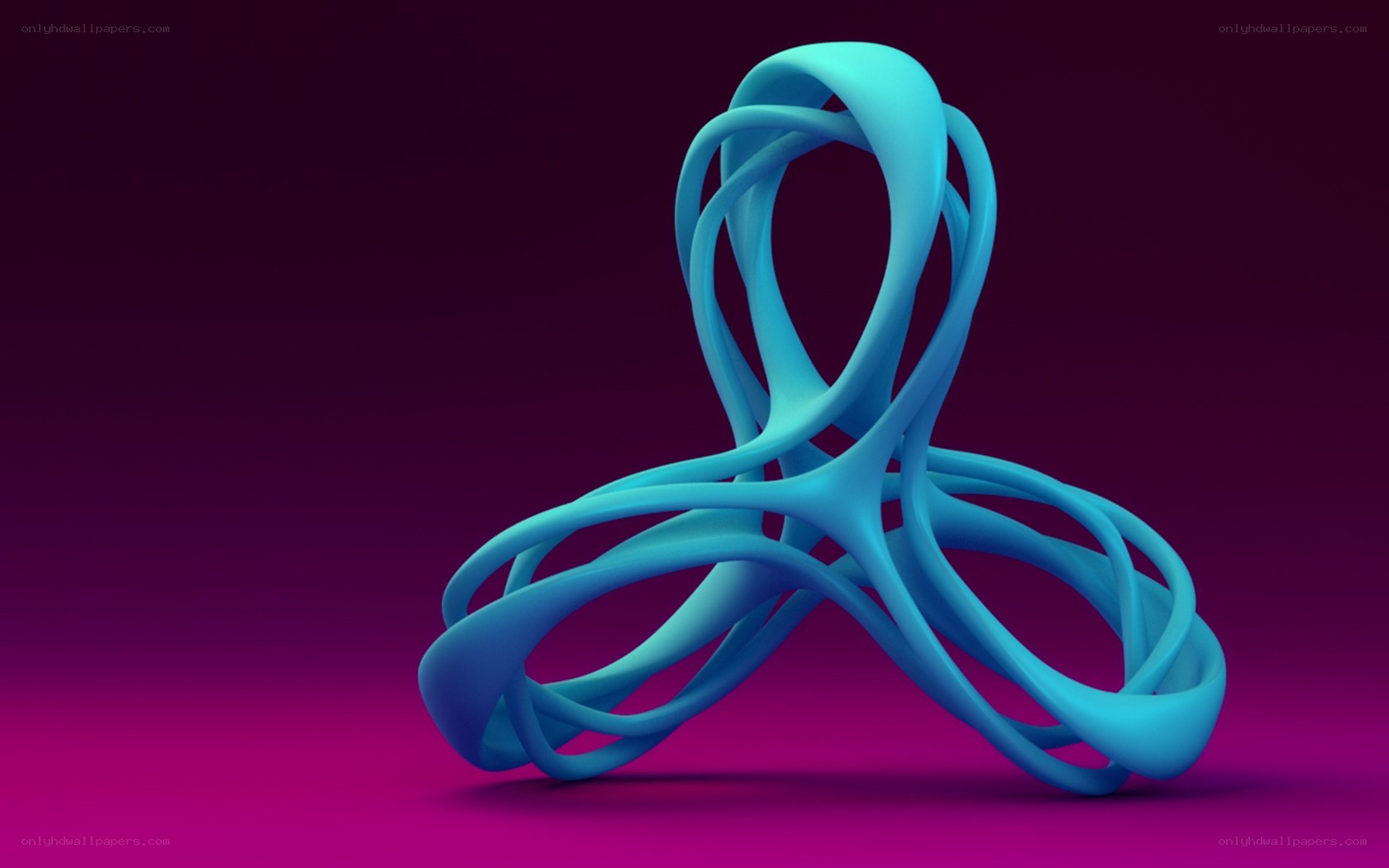 Blue abstract sculpture