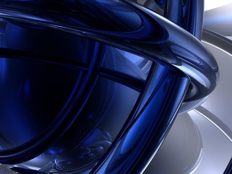 Blue Abstract Shapes — Sleek