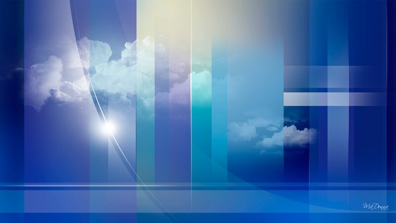 Blue Abstract Sky Background