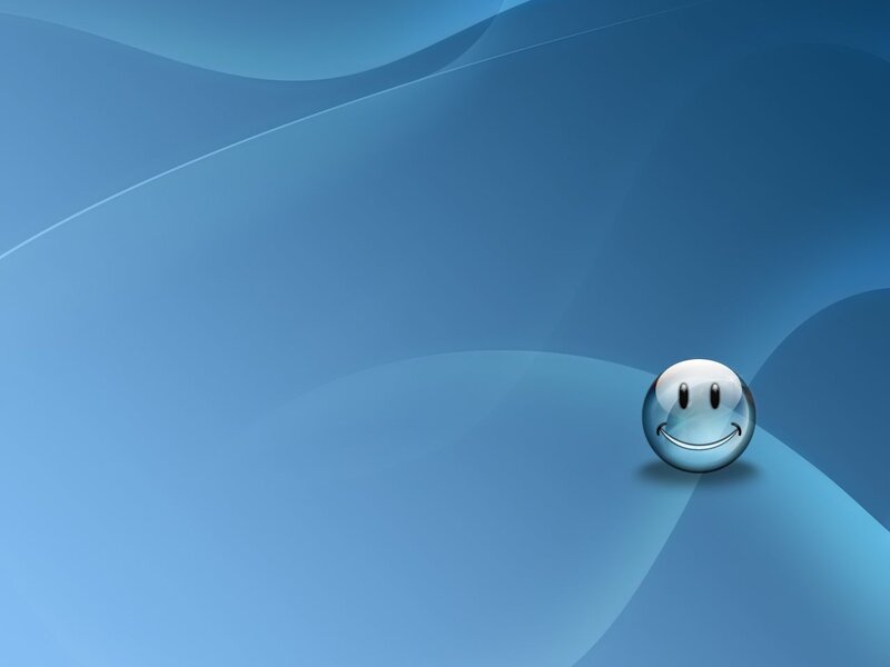 blue abstract smiley background