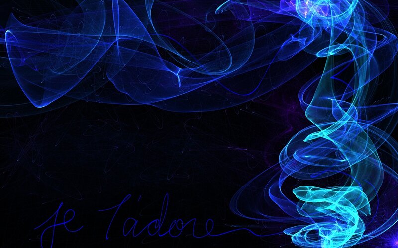 blue abstract smoke design
