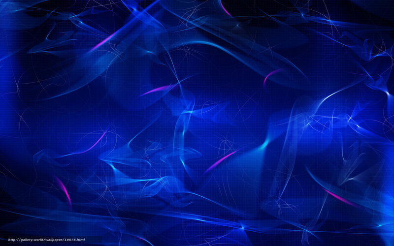 Blue abstract smoke waves