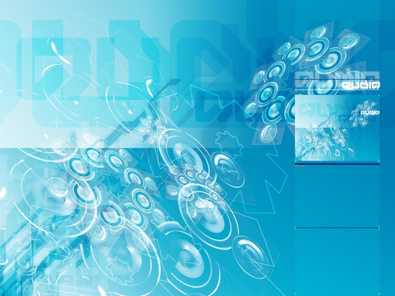 blue abstract speaker design