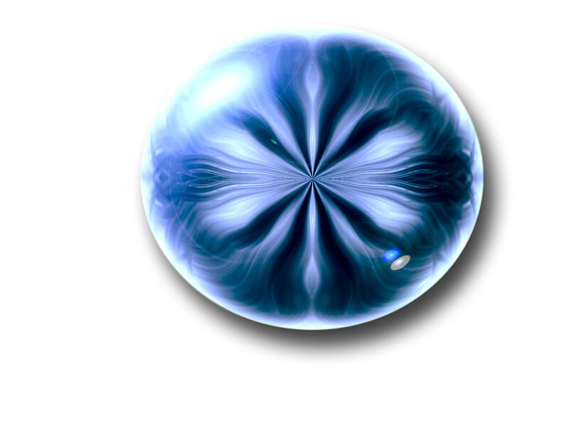 blue abstract sphere