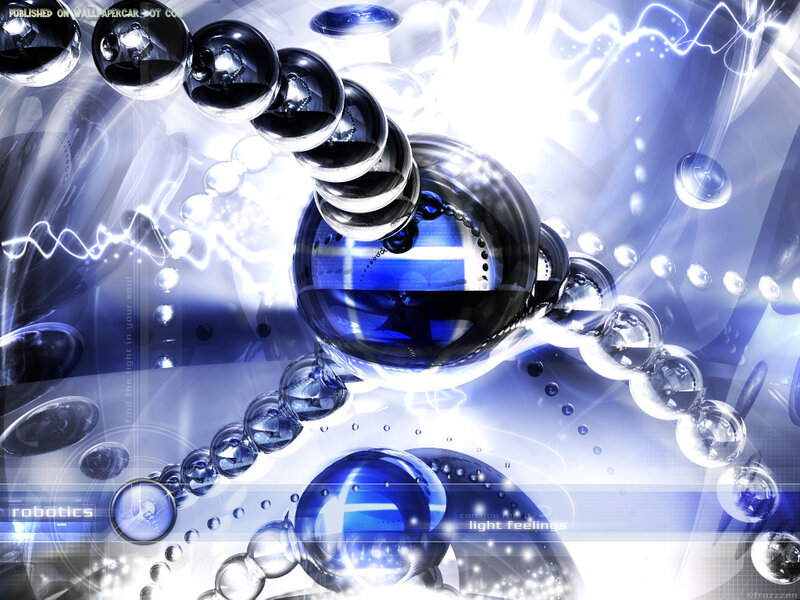 Blue abstract sphere design