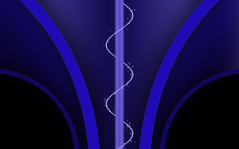 blue abstract spiral design