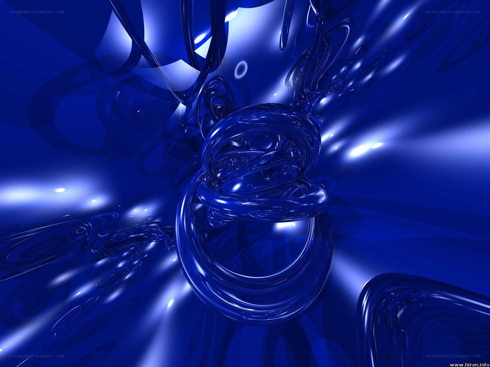 Blue abstract spiral design