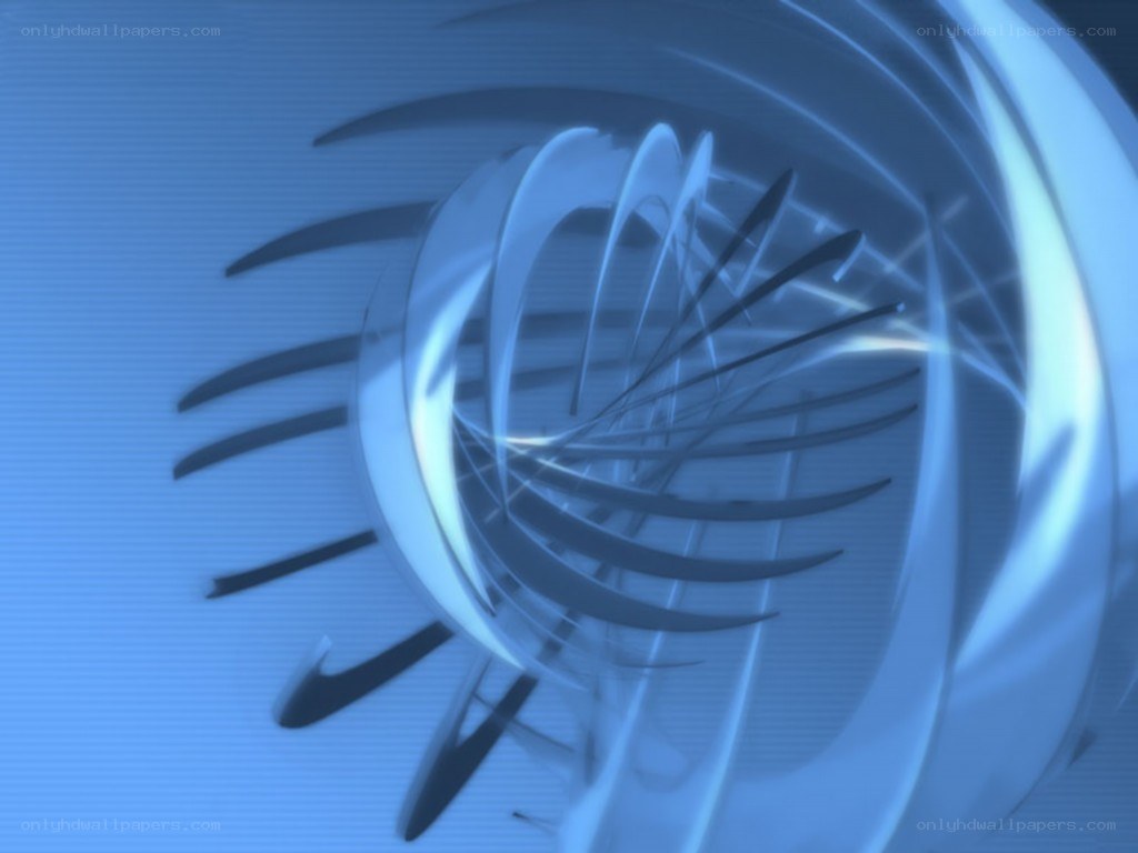 blue abstract spiral design