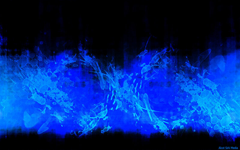 Blue Abstract Splatter — Dynamic