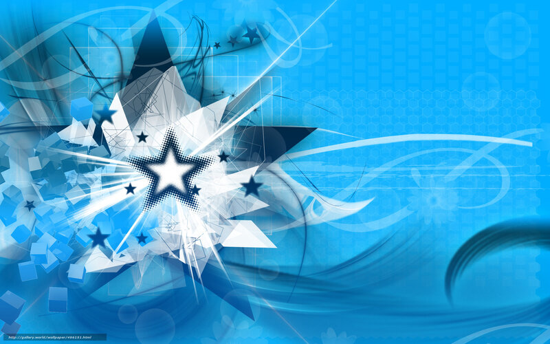 Blue Abstract Star Design — Dynamic